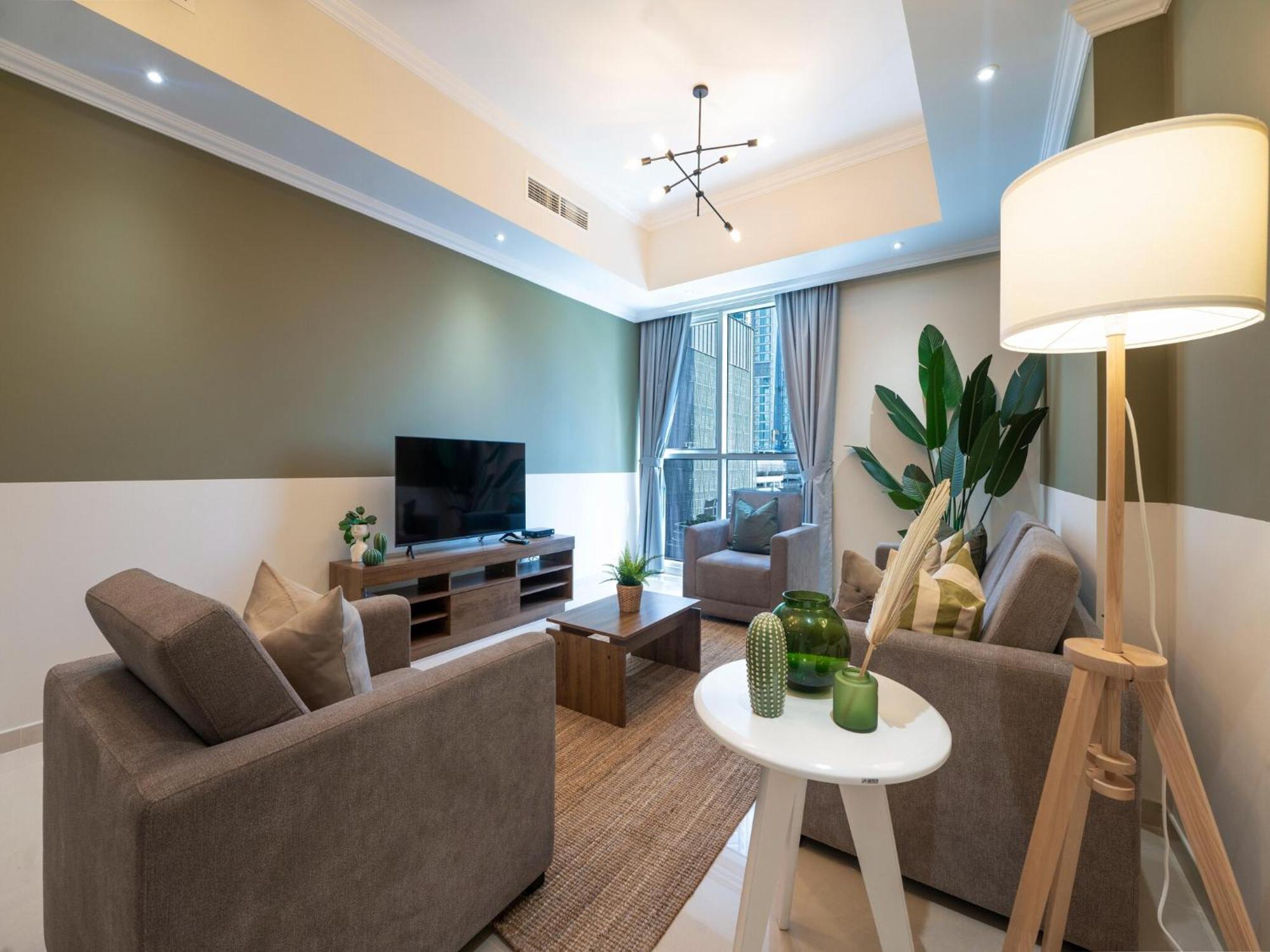 Apartamento Luxe Near Mall Burj Khalifa Pool Gym Parking *