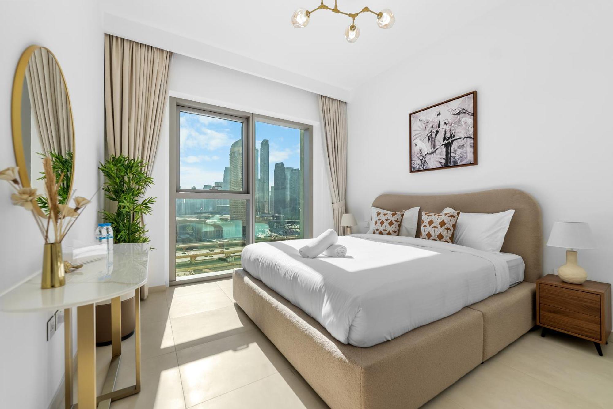 Magnificent - A Charming 2br With A Burj Khalifa View Dubaï