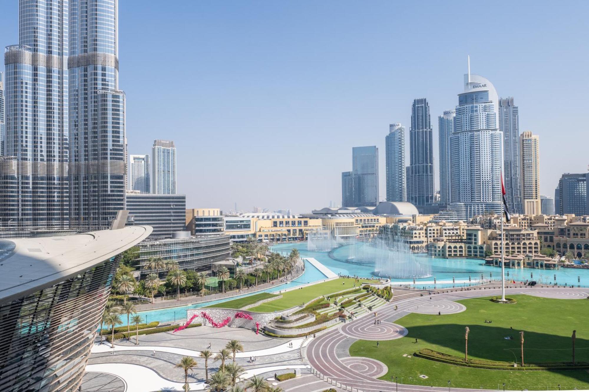 Appartement Hermes-style 2br, Full Burj Khalifa View - Infinity Pool - Full Fountain View Dubaï