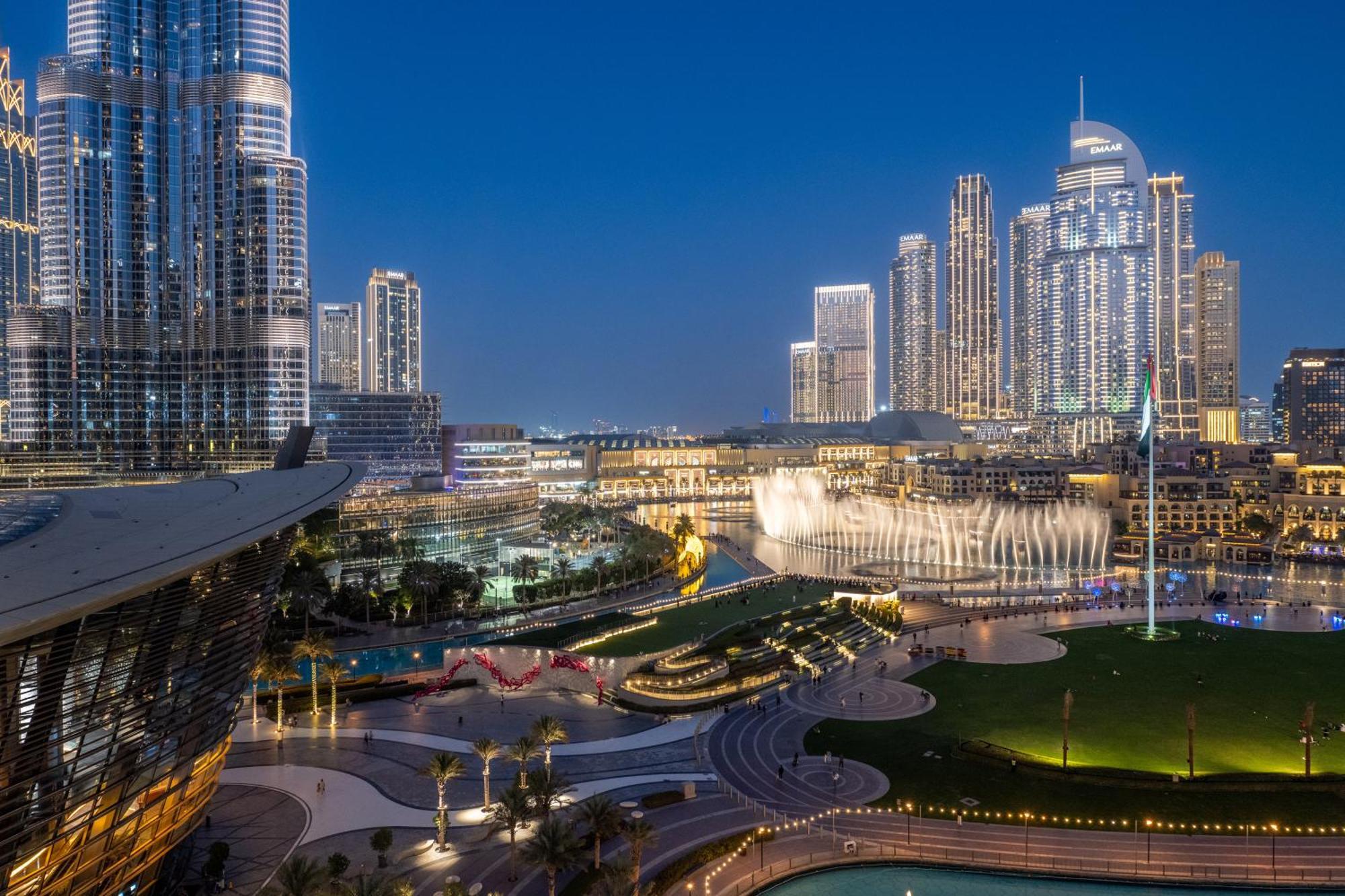 Appartement Hermes-style 2br, Full Burj Khalifa View - Infinity Pool - Full Fountain View