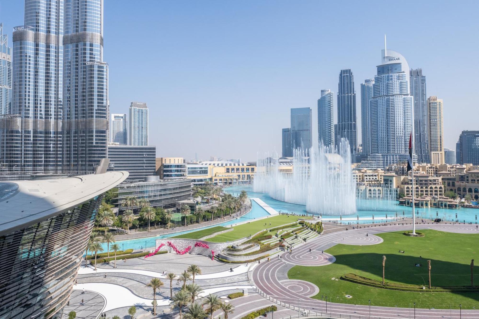 Hermes-style 2br, Full Burj Khalifa View - Infinity Pool - Full Fountain View Appartement *
