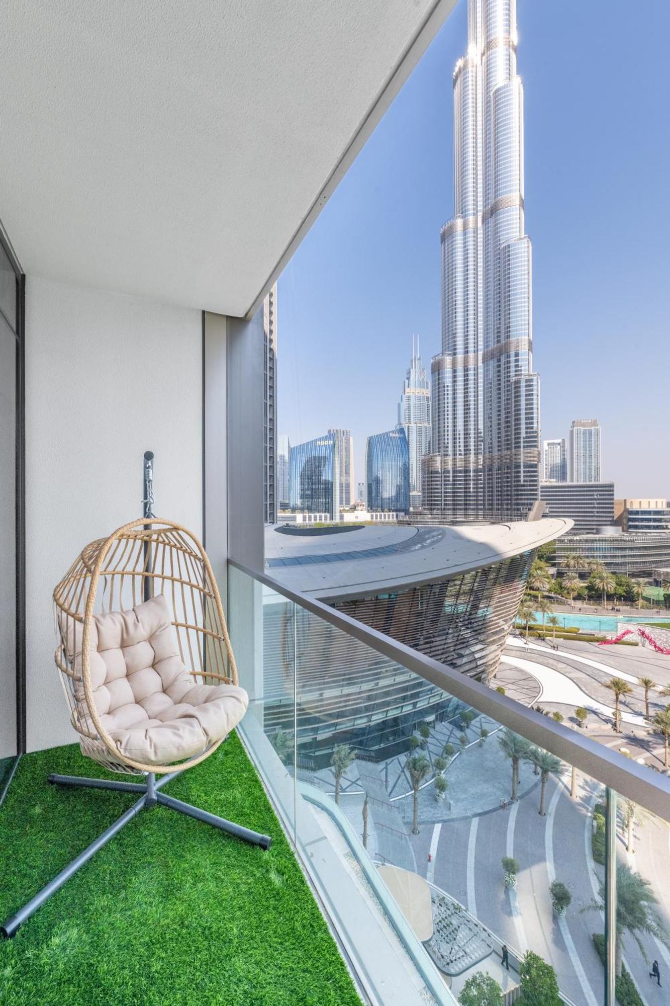 Hermes-style 2br, Full Burj Khalifa View - Infinity Pool - Full Fountain View Appartement