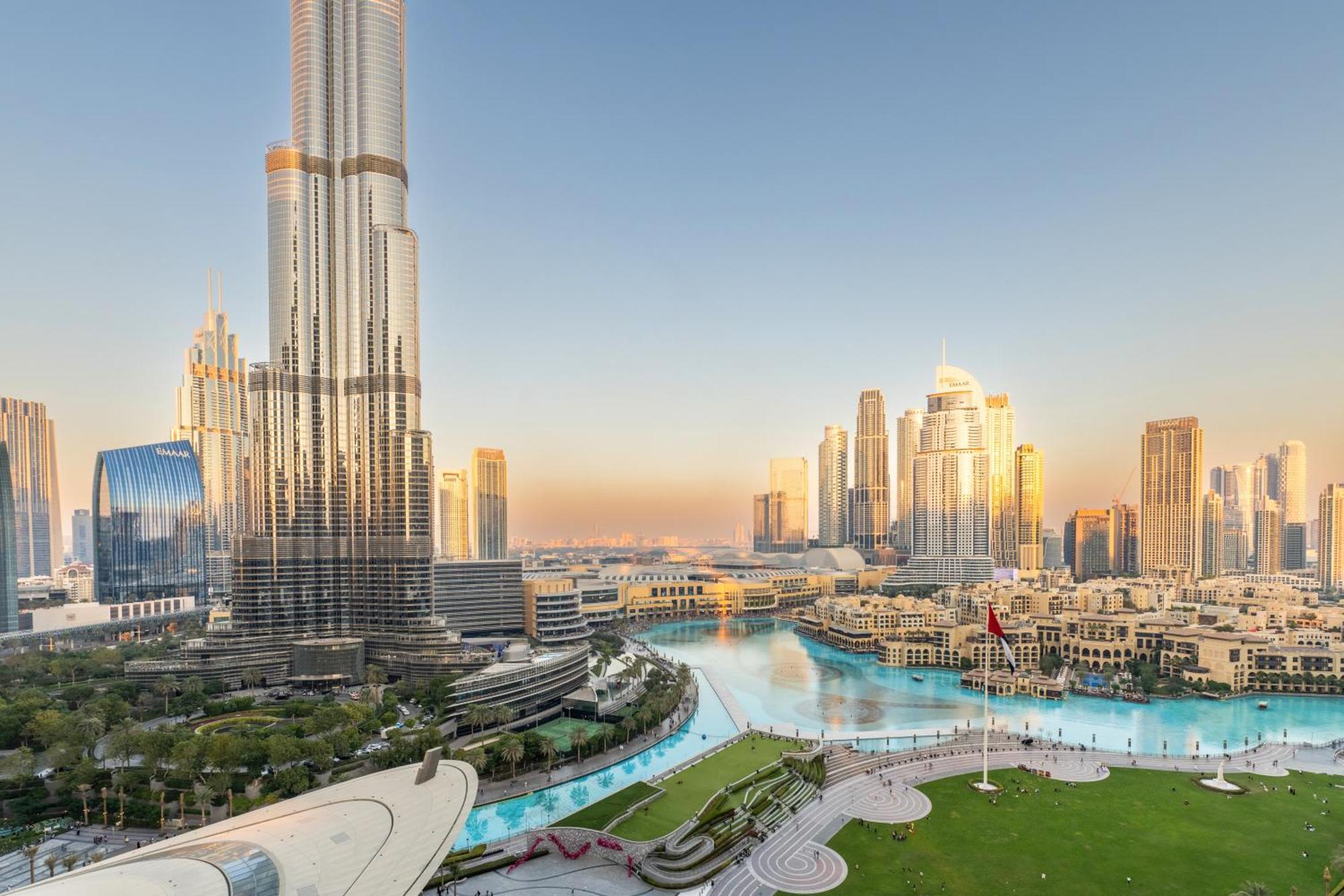 Appartement Hermes-style 2br, Full Burj Khalifa View - Infinity Pool - Full Fountain View *