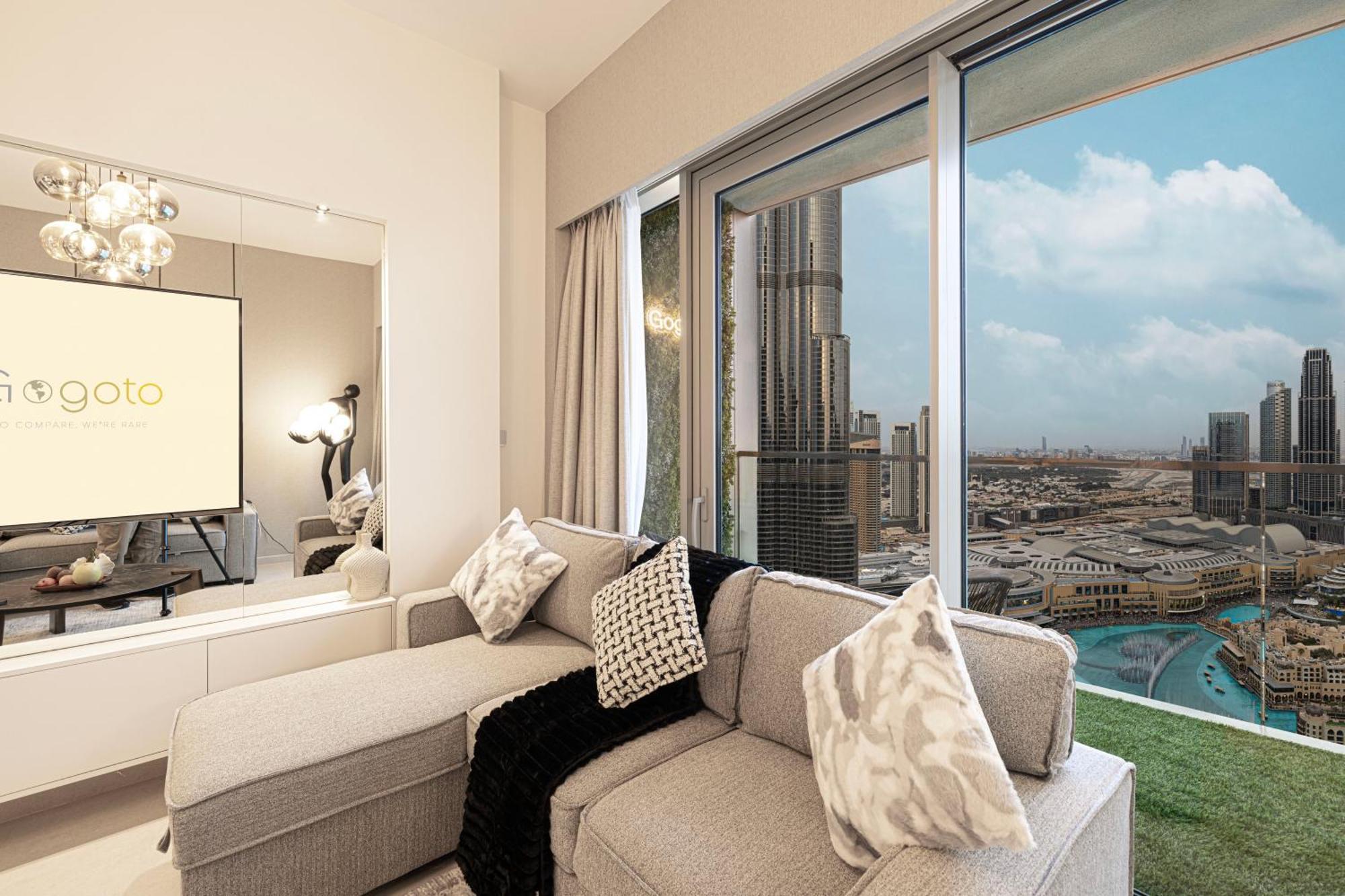 Luxury High Floor Burj Khalifa And Fountain View 5 Minute Walk Mall Dubaï