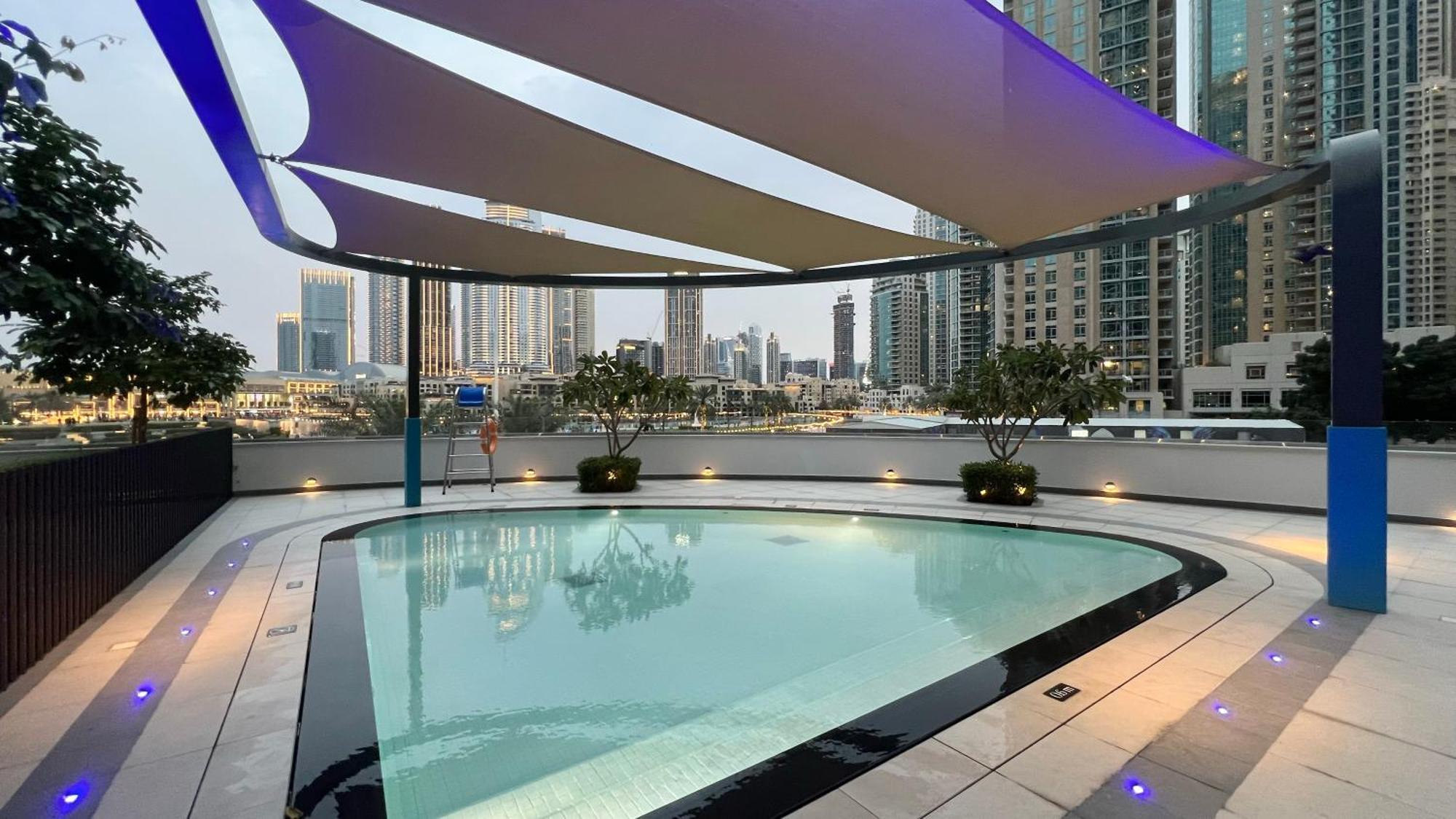 Luxury High Floor Burj Khalifa And Fountain View 5 Minute Walk Mall Appart hôtel Dubaï