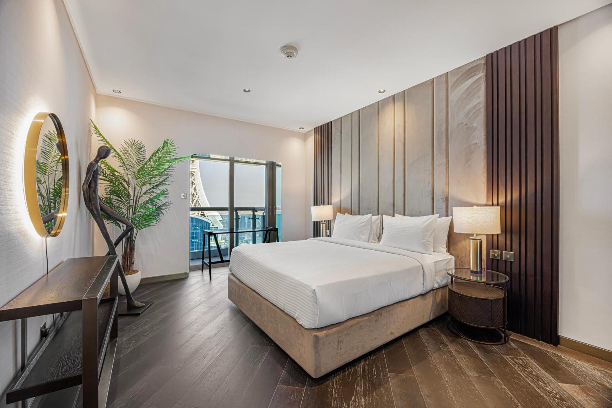 Lägenhet Daniels 3br At Princess Tower With Full Palm Jumeirah View *