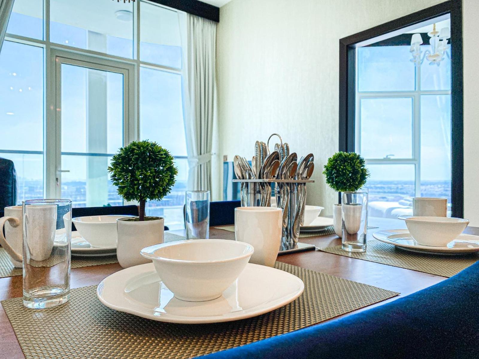 Appartement Chic Urban Escape 1br In Bayz By Danube-18 *