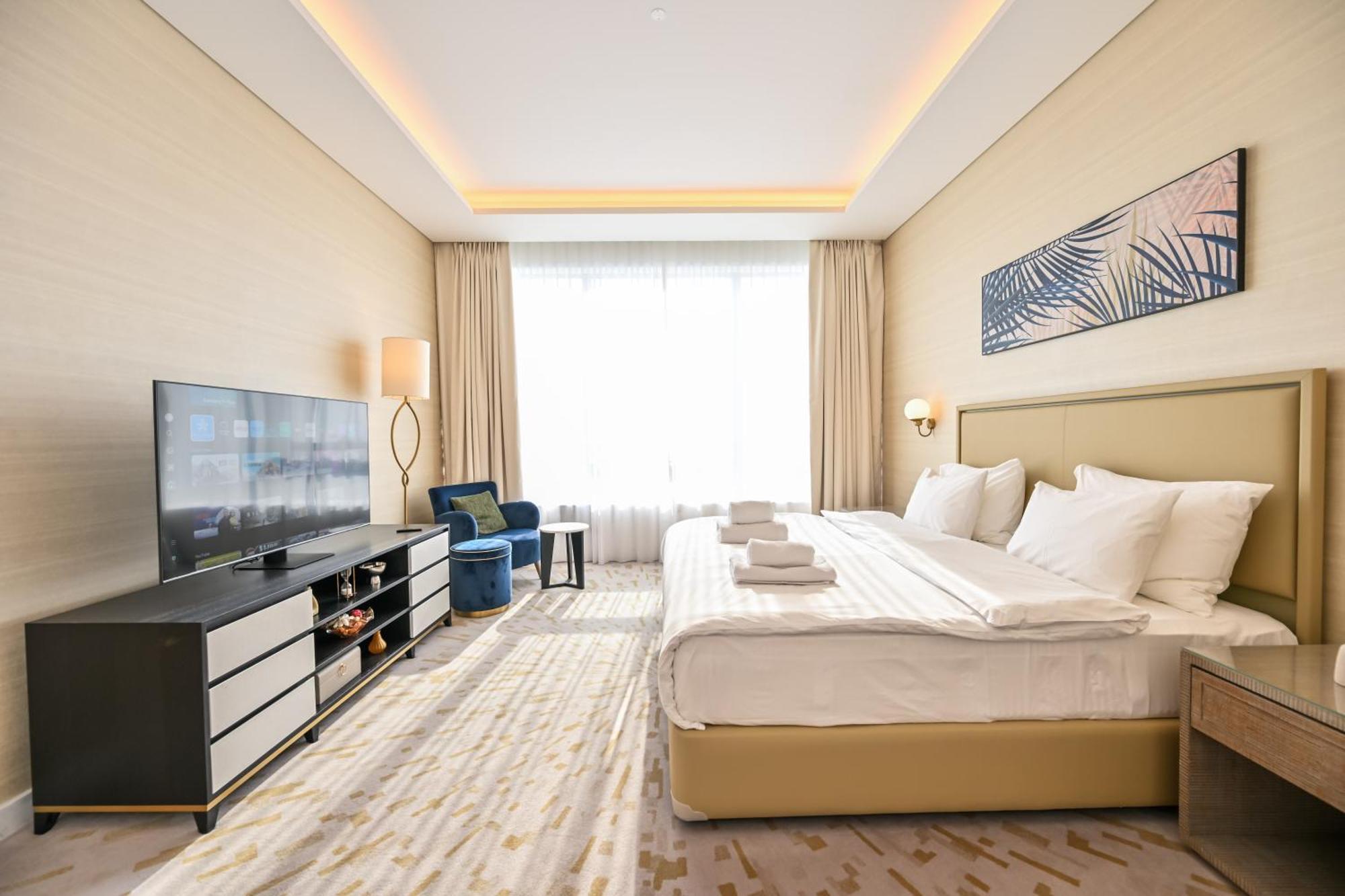 Stylish 1-br Retreat With Sweeping Views In Palm Tower Apartamento Dubai