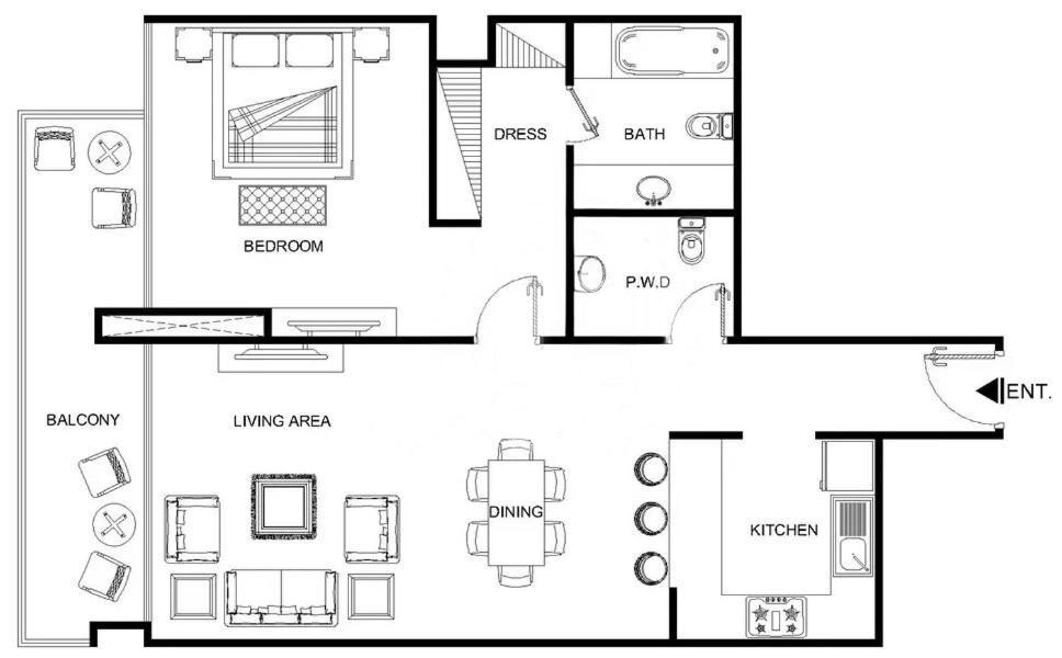 New In Marina With Balcony And Sea View Dubái
