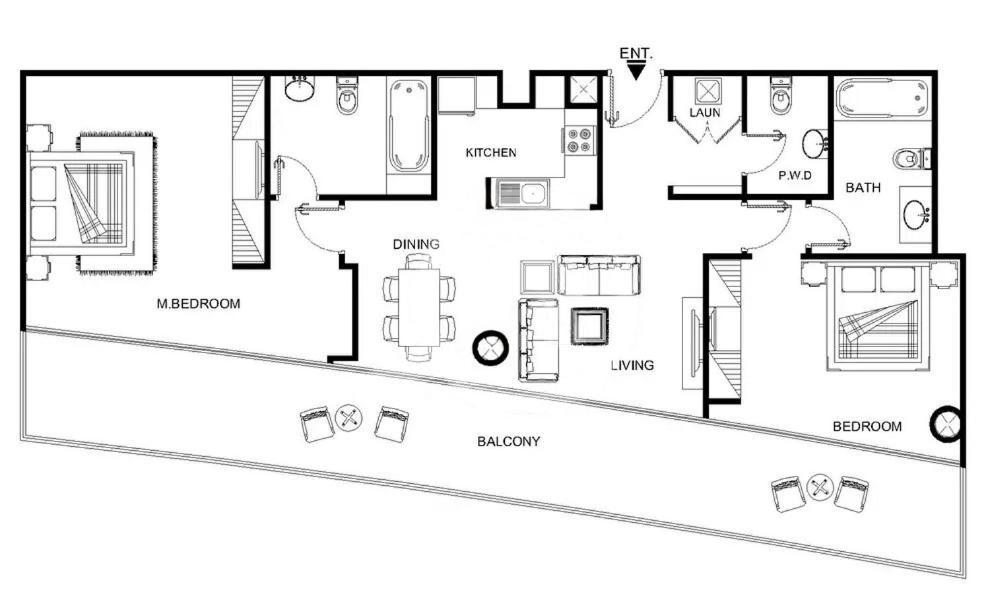 Apartamento Luxurious 2br With Panoramic Marina View *