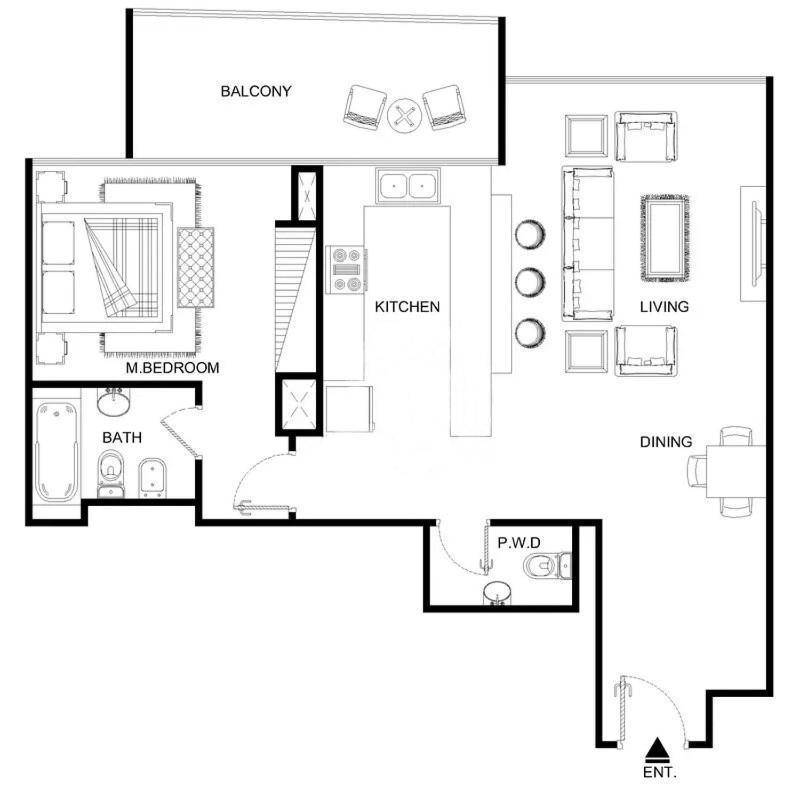 Apartment Smart 1br In Jewels Tower