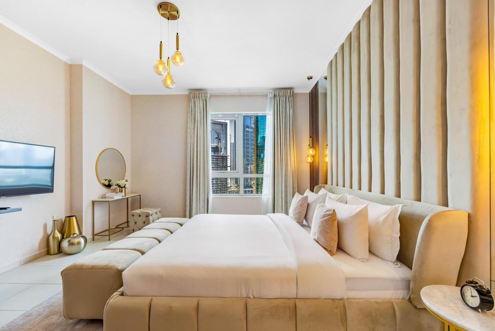 Apartamento Durrani Homes - Modern Living 3br With Burj Khalifa And Fountain View - Third Without Partition Dubái