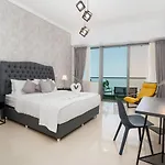 Full Sea&Dubai Eye View I Stunning 1BR I Marina