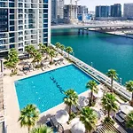 Furnished Apartment With Big Balcony, Full Canal View, High Floor