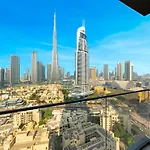 Burj Khalifa View Luxe 2Br, 5 Mins Walk To Dubai Mall