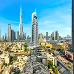 Burj Khalifa View Luxe 2Br, 5 Mins Walk To Dubai Mall
