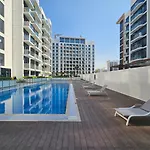Spacious Boho Studio Pool View