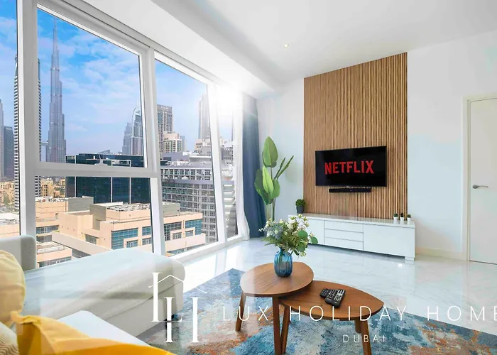 Lux The Pad Executive Suite Burj Khalifa View 2