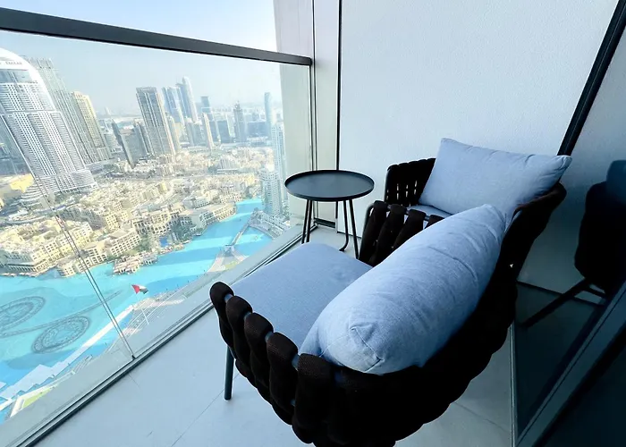 Cozy 2Br Apartment Burj Khalifa & Fountain Views