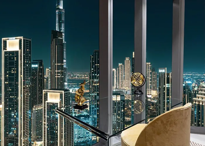 Sky Palace With Burj Views & Downtown\'S Top Rooftop Pool, 3Br Apartment In Paramount Hotel Midtown