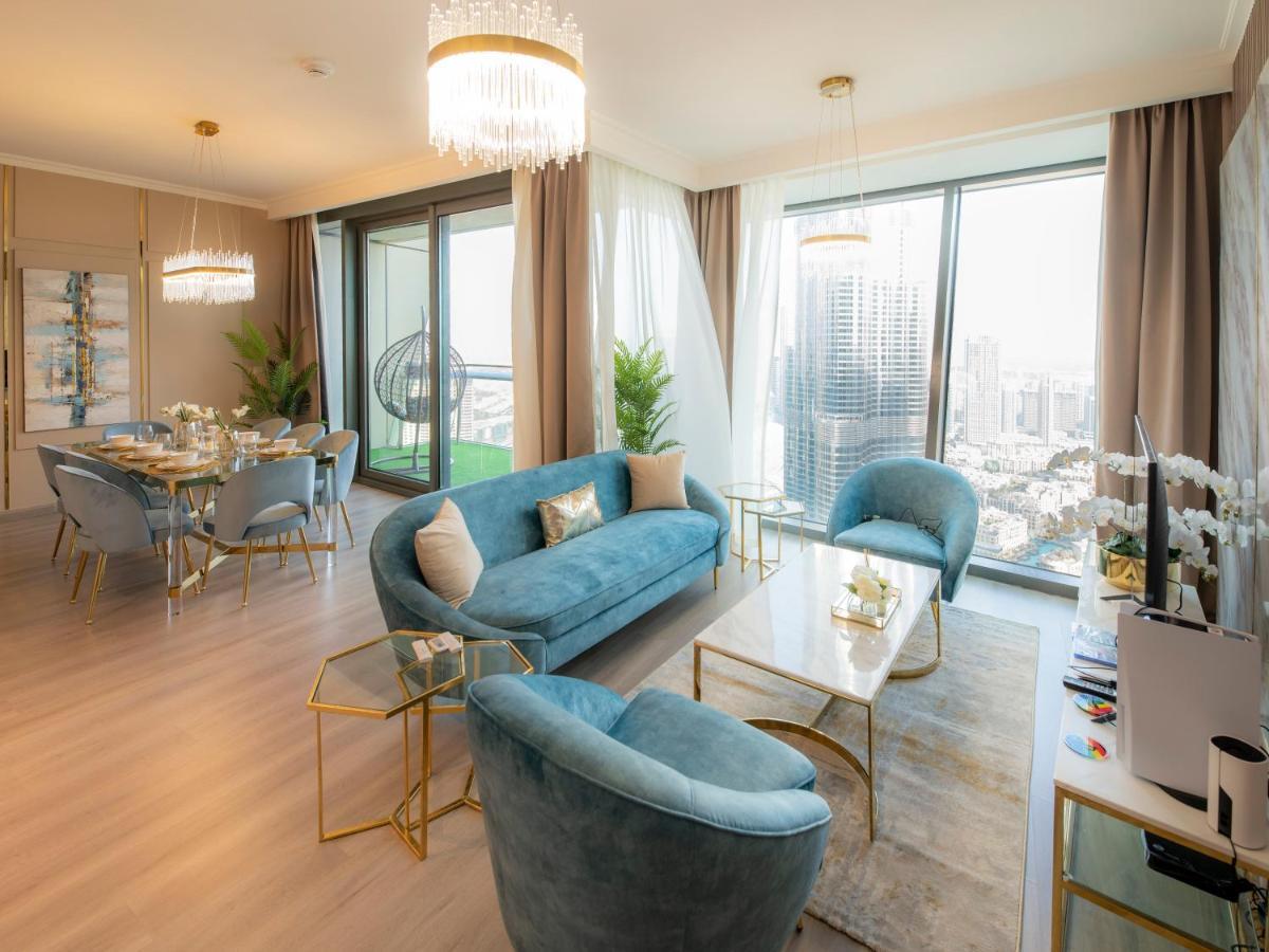 First Class 3br With Full Burj Khalifa And Fountain View Lägenhet
