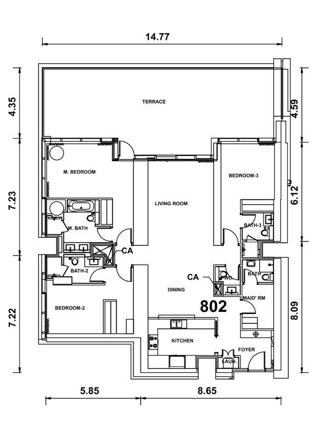 Luxurious 3 Bedroom In Boulevard Point, Connected To Mall *