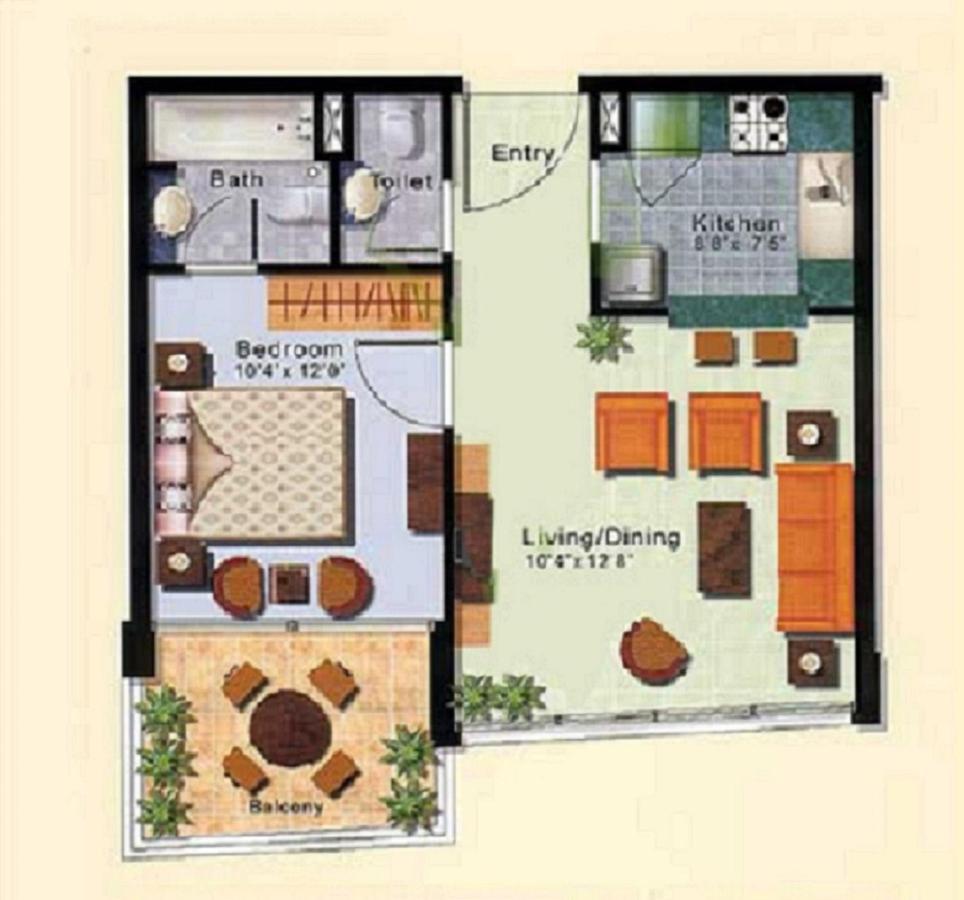 Newly Furnished One Bedroom Next To Metro & In Marina Lägenhet