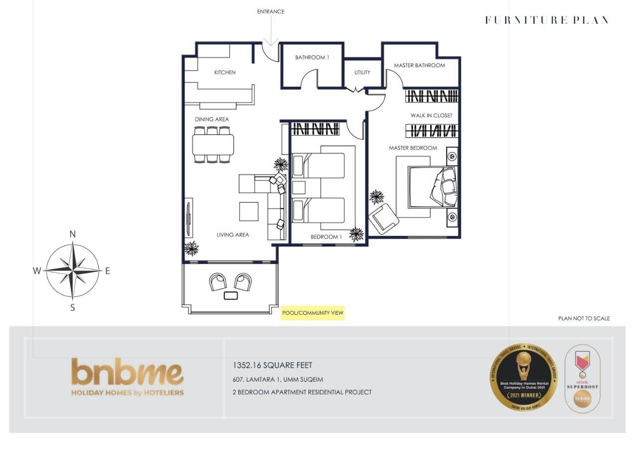 Bnbmehomes - Elegant Pool View - 2br - 607 Apartamento Dubai