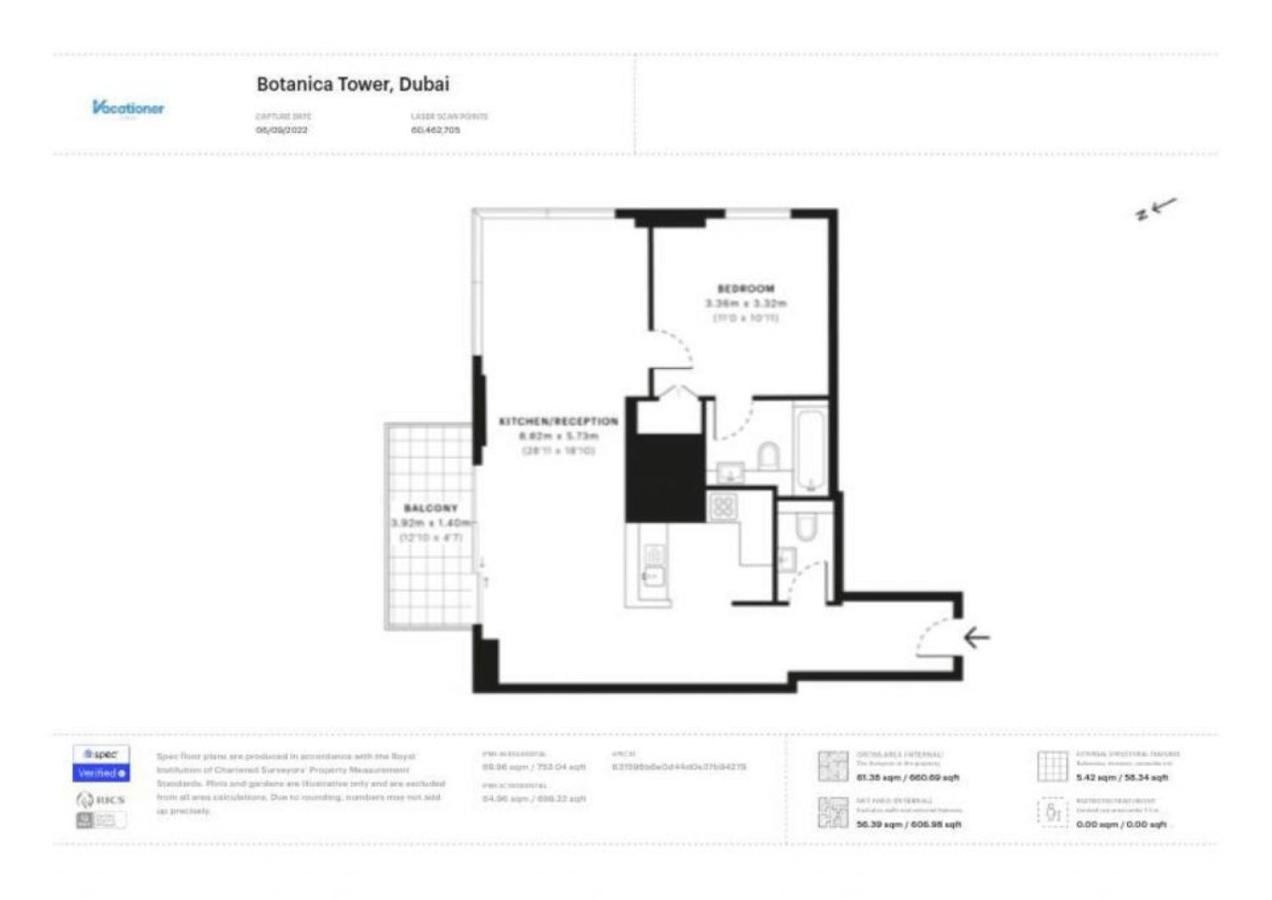 Botanica Tower - Blissful One Bed With Marina View Dubaï