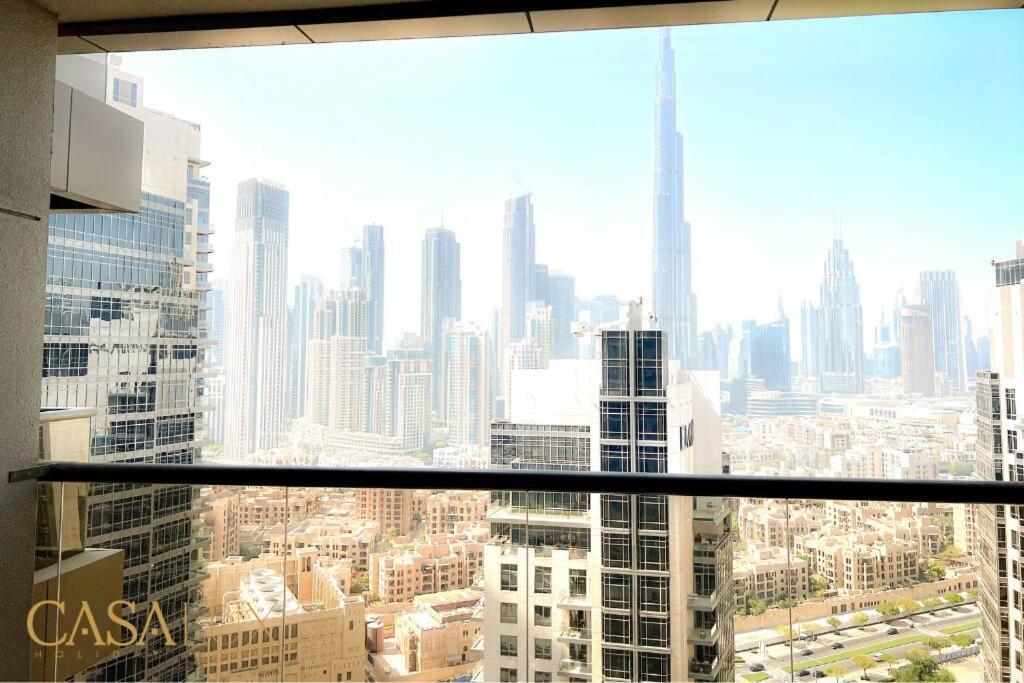 Lovely Big Studio W/ Burj Khalifa View In Downtown Apartamento Dubai