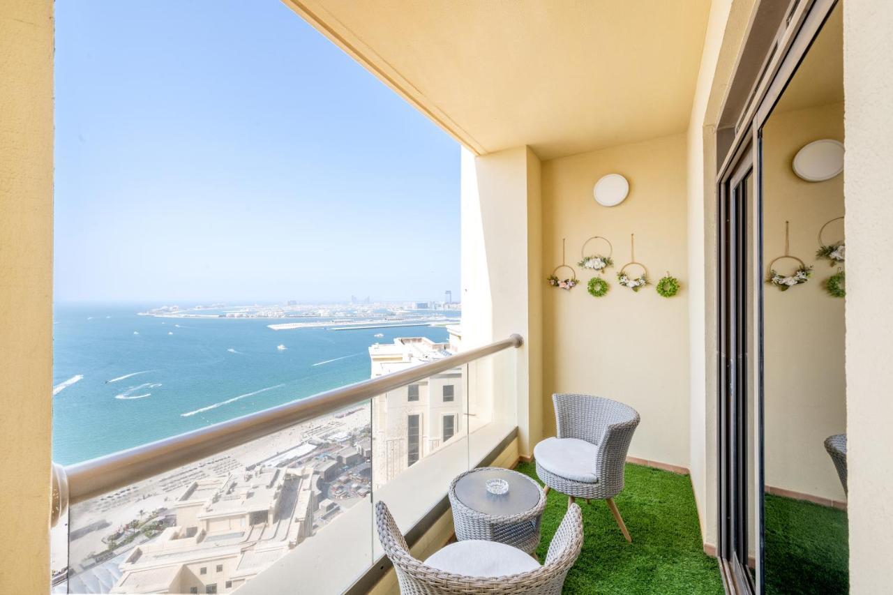Jbr Amwaj 4 , Upgraded Sea And Ain Views, 2m Walk To By Gardenia Suitse Lägenhet *