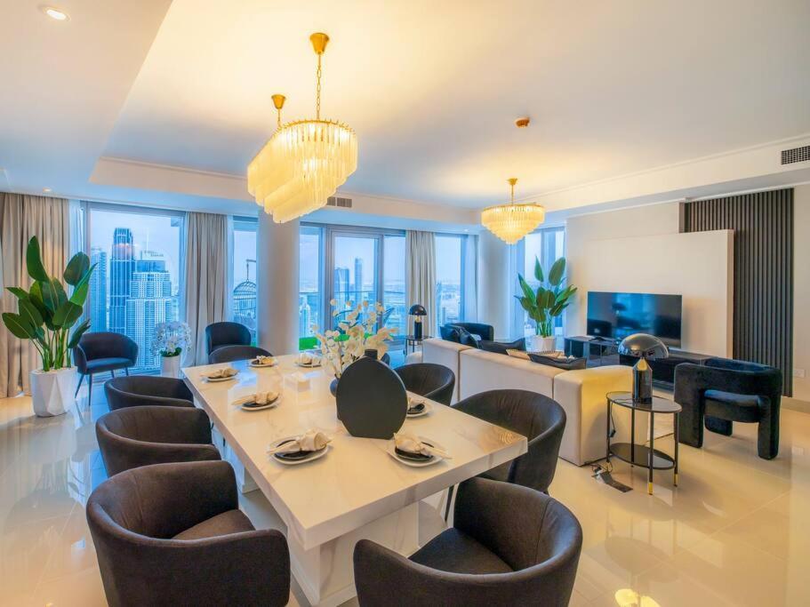 First Class Penthouse With Full Burj Khalifa And Fountain View Apartamento