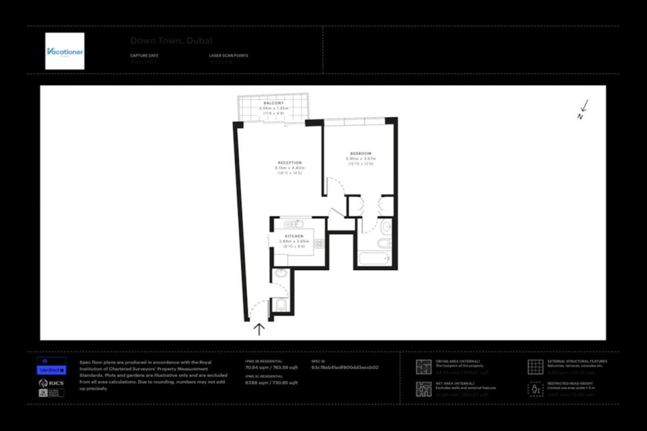 Standpoint A, Downtown - Contemporary One Bedroom Dubaï