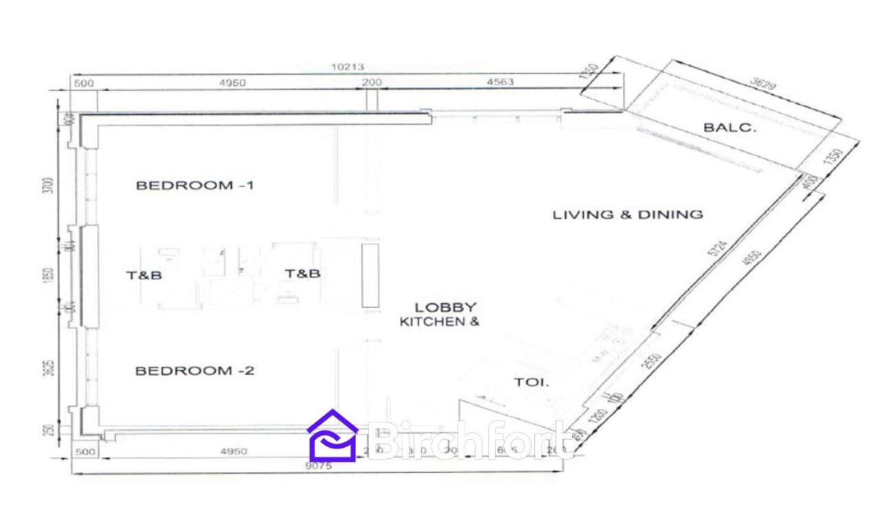 Lägenhet Birchfort - Newly Renovated Huge 2 Bedroom