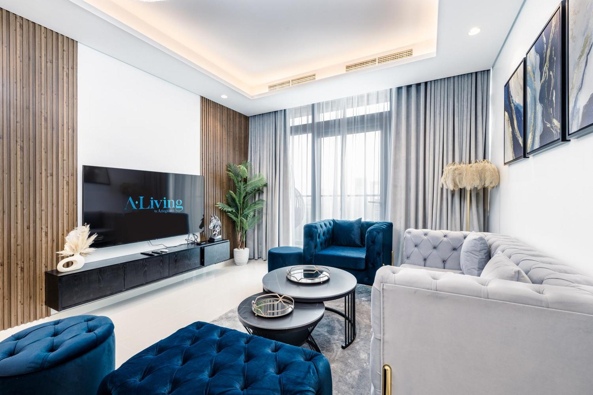 Aliving Luxe 2br With Burj Khalifa View Infinity Pool Midtown-4704 Lägenhet Dubai