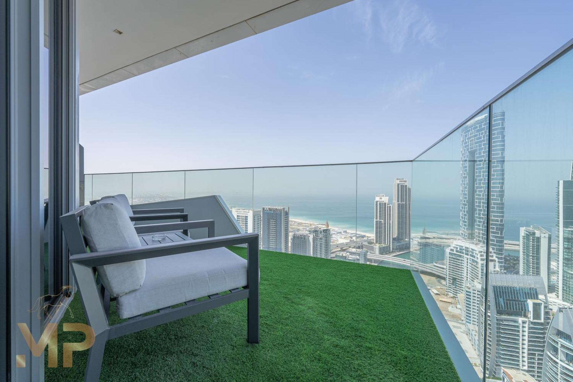 Marco Polo - Surreal Sea, Marina & Eye View On High Floor Lejlighed Dubai