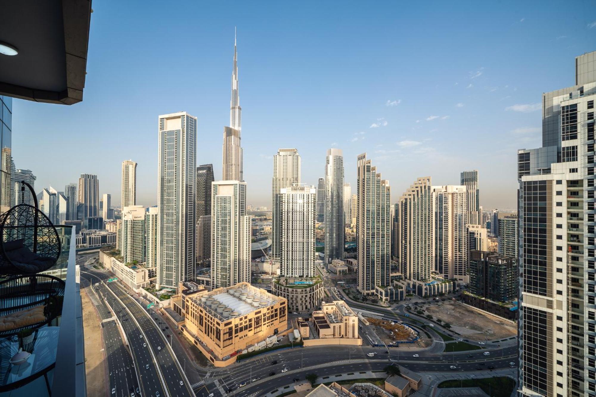Super High Infinity Pool And Amazing Burj Khalifa View 3 Bedroom In Paramount Midtown Apartamento *