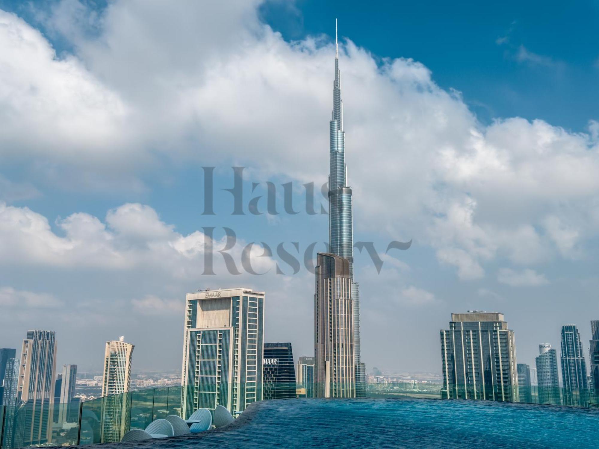 Hausreserv At Paramount Midtown - Infinity Pool With Burj Khalifa View - Luxury *