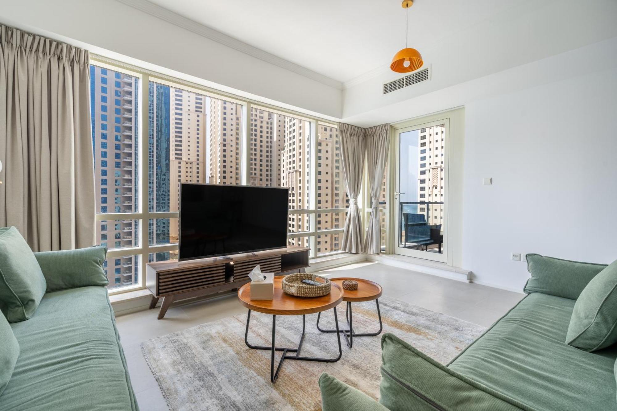 Appartement Spacious & Luxurious 1Br Apartment - Best Marina Views - 3Mn Walk To Tram, Jbr & Beach (Adults Only) *