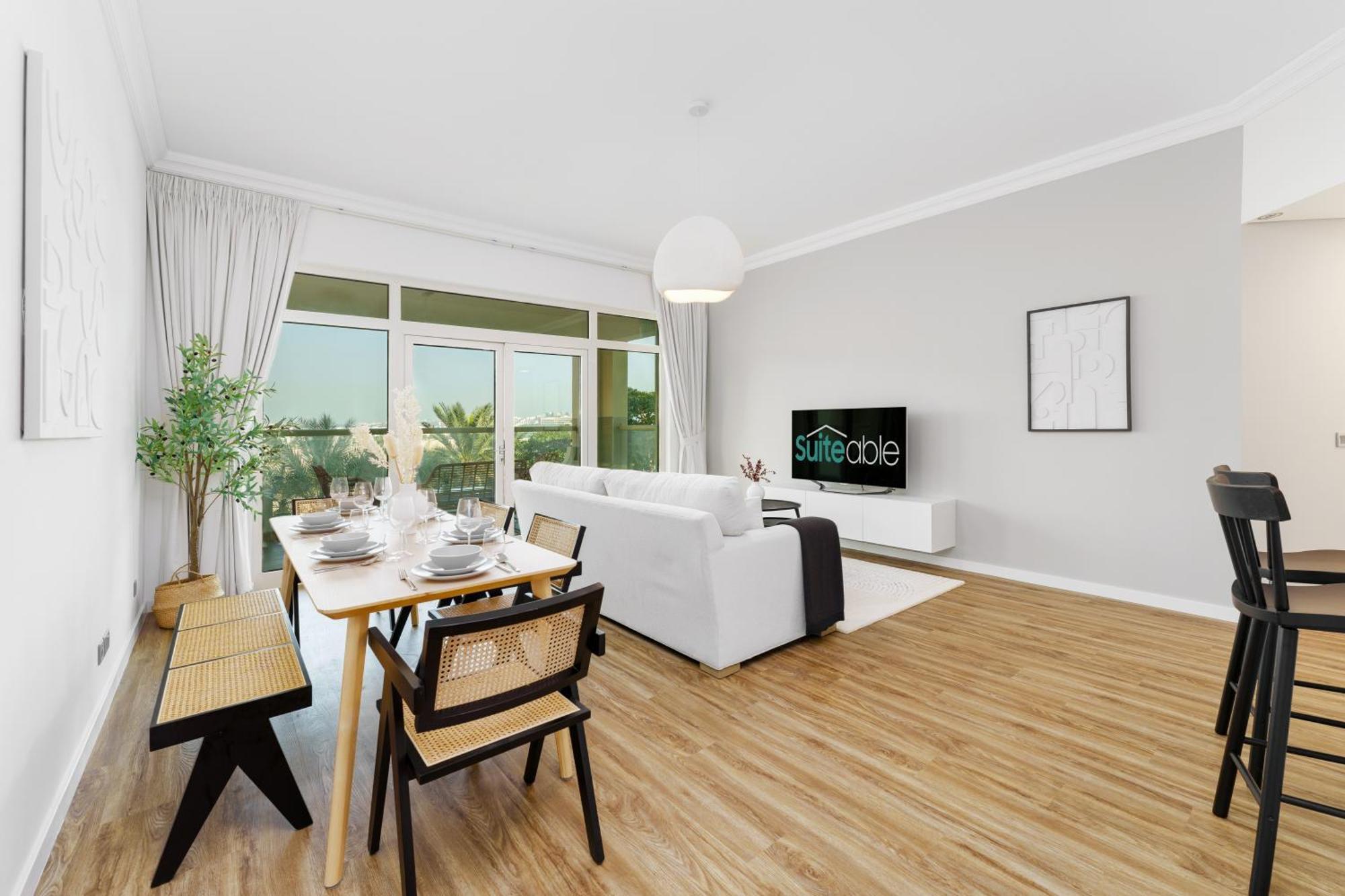 Luxury Living W Private And Burj Alarab View *