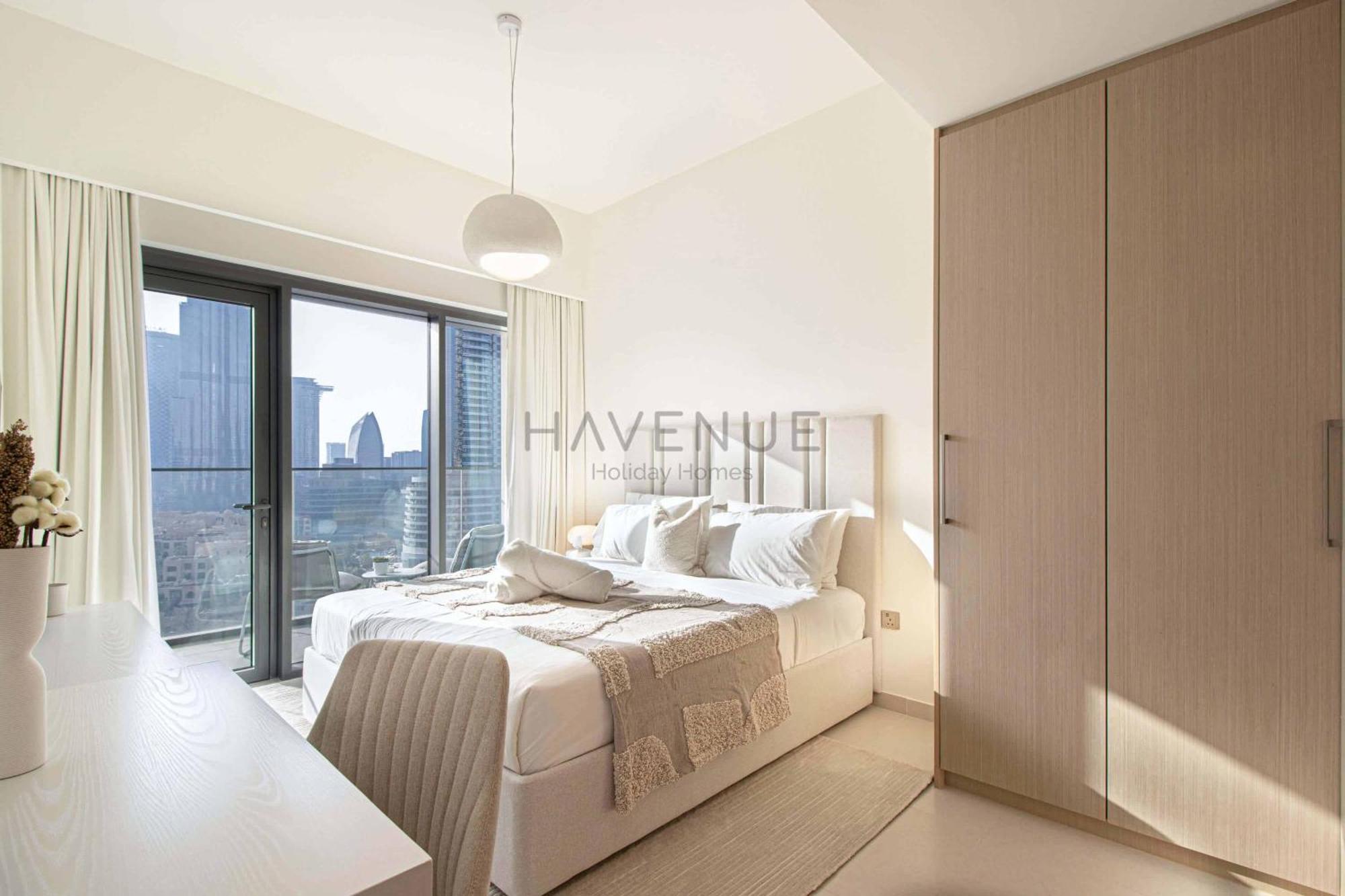 Havenue At Burj Royale - Full Burj Khalifa View - 2 Bed - Pool - Gym Appartement *