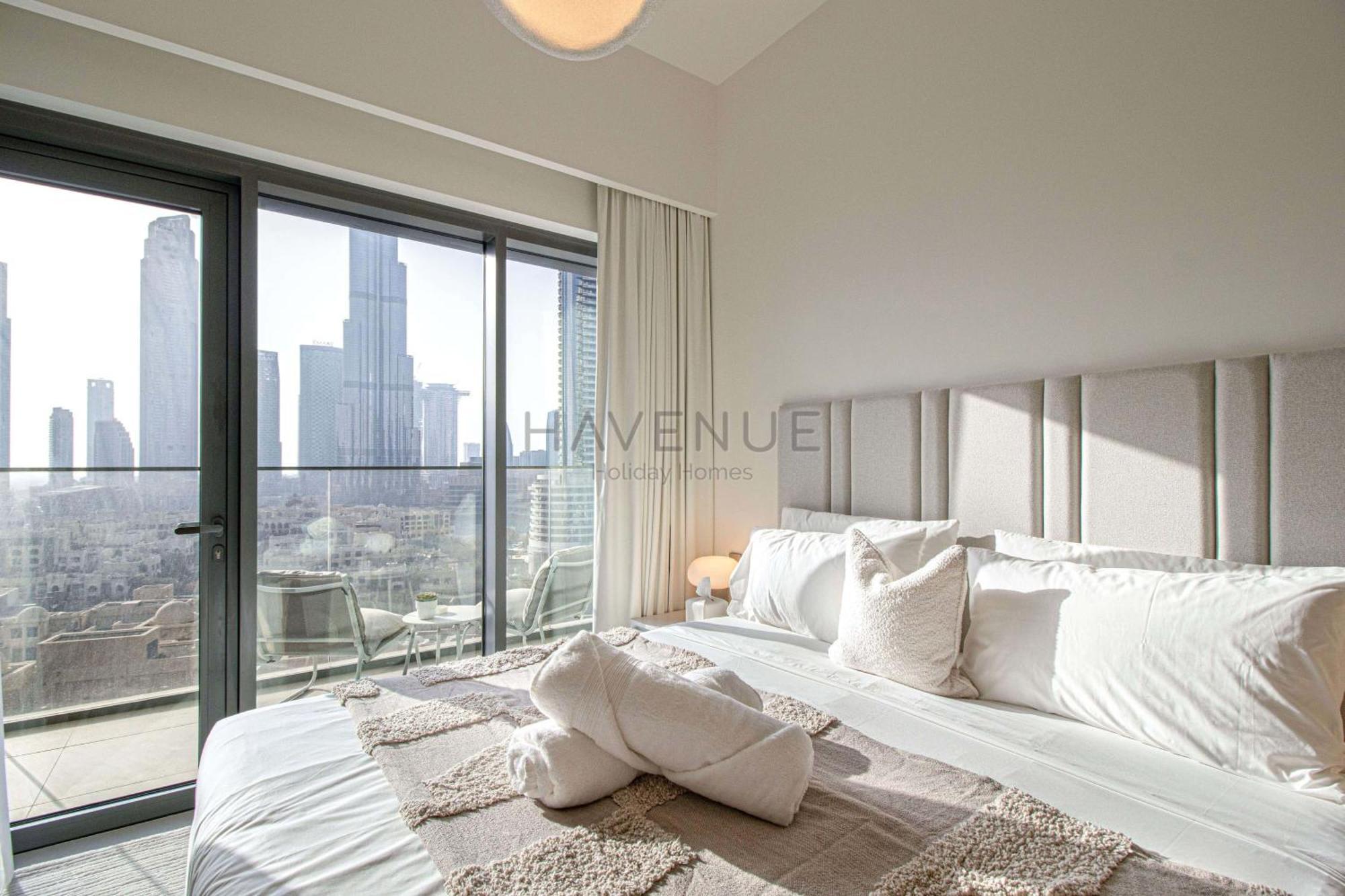 Havenue At Burj Royale - Full Burj Khalifa View - 2 Bed - Pool - Gym Dubaï