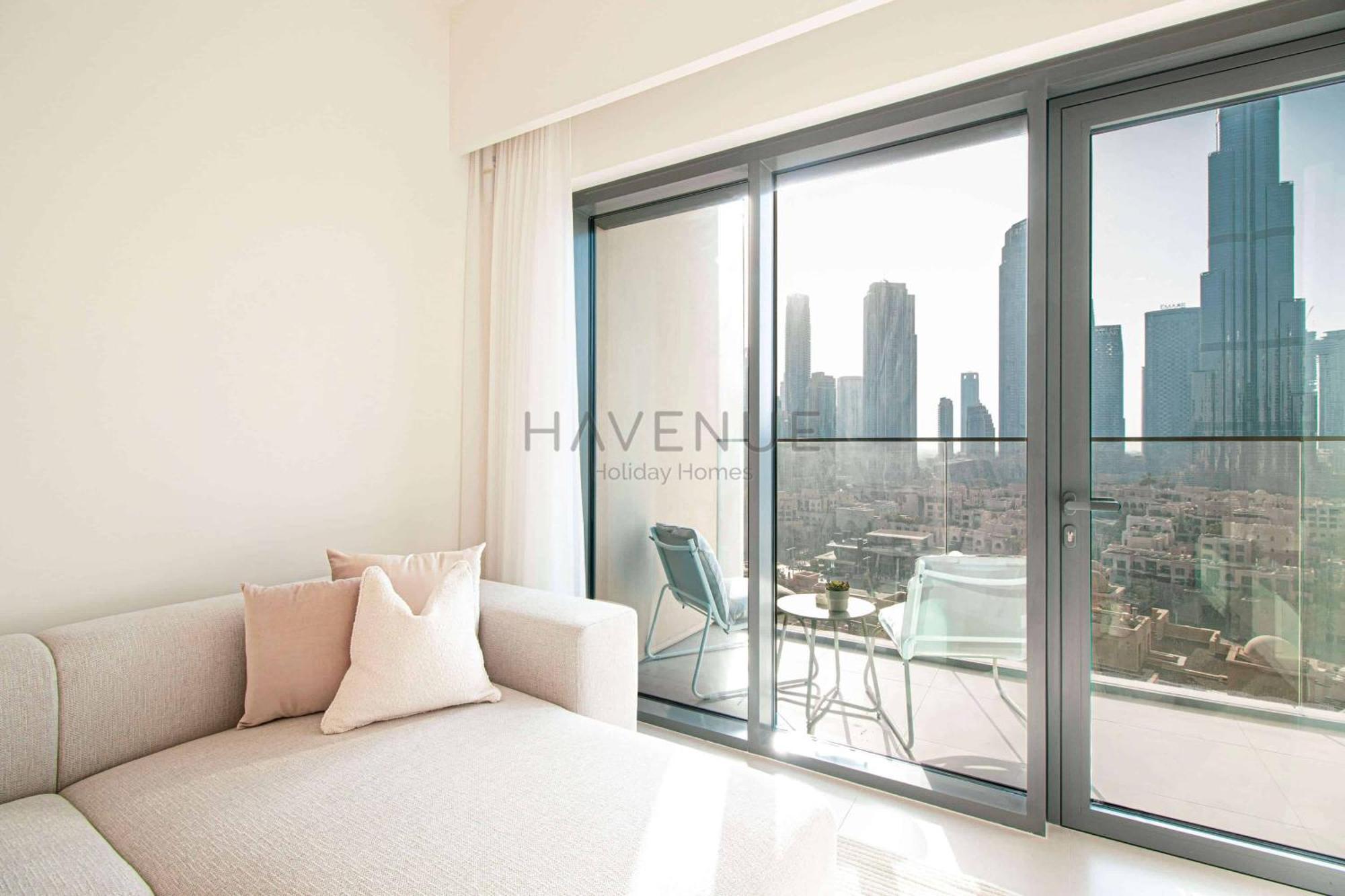 Havenue At Burj Royale - Full Burj Khalifa View - 2 Bed - Pool - Gym Appartement Dubaï