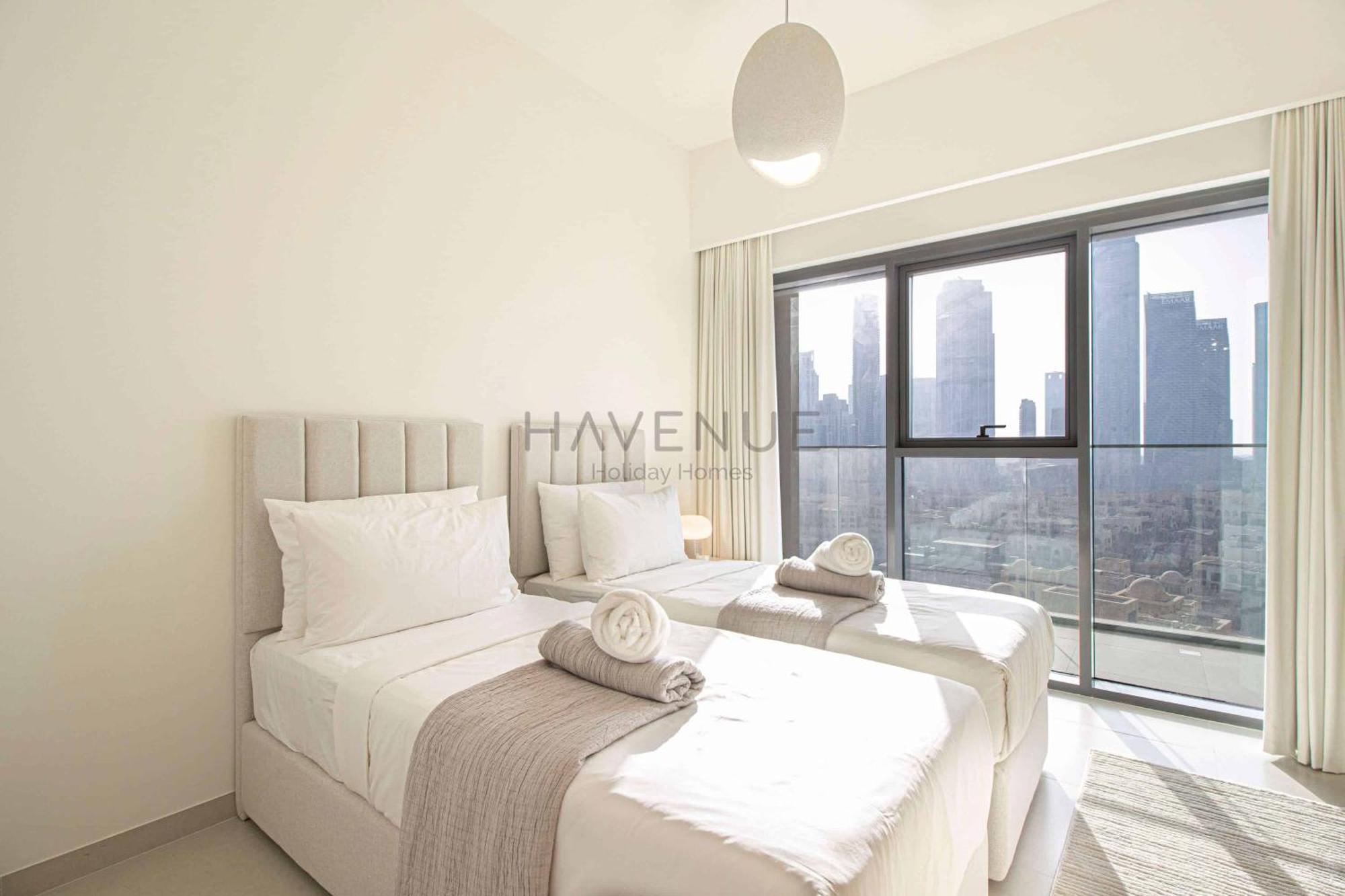 Appartement Havenue At Burj Royale - Full Burj Khalifa View - 2 Bed - Pool - Gym *