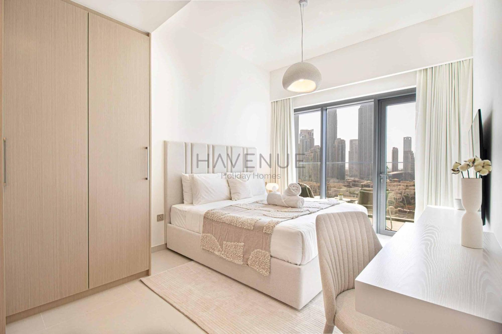 Appartement Havenue At Burj Royale - Full Burj Khalifa View - 2 Bed - Pool - Gym