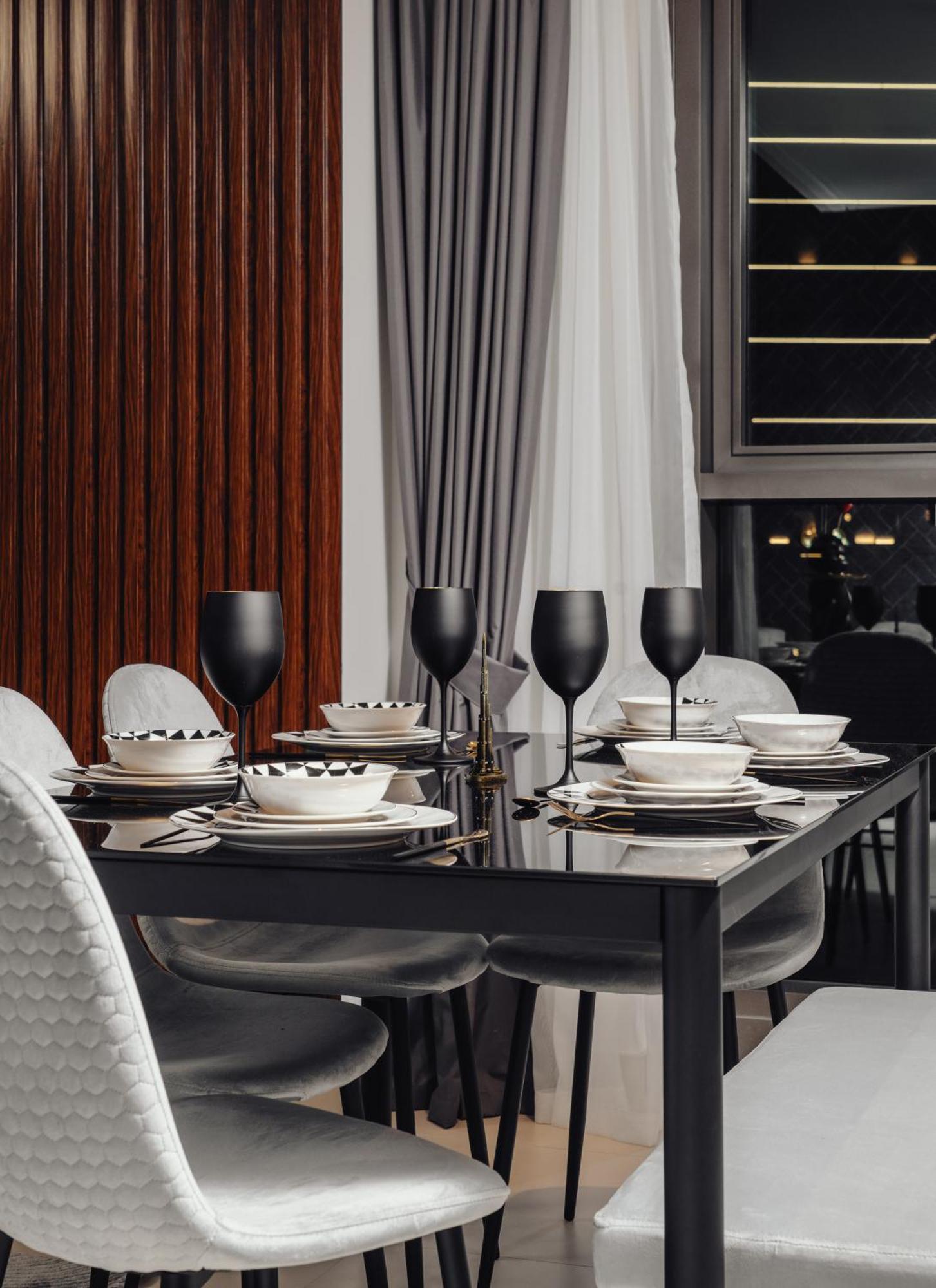 Sky-high Gem: Burj Khalifa & Fountain View Apartamento
