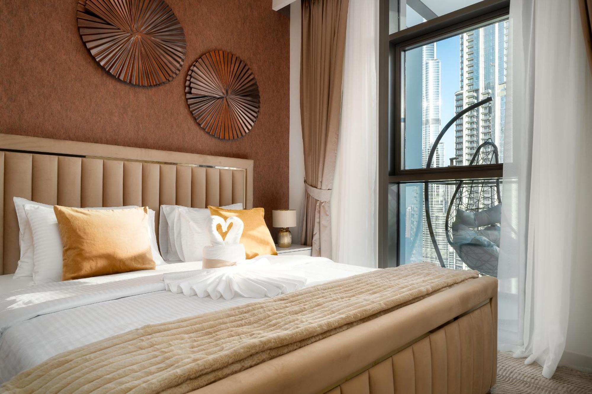 Sky-high Gem: Burj Khalifa & Fountain View Appartamento *