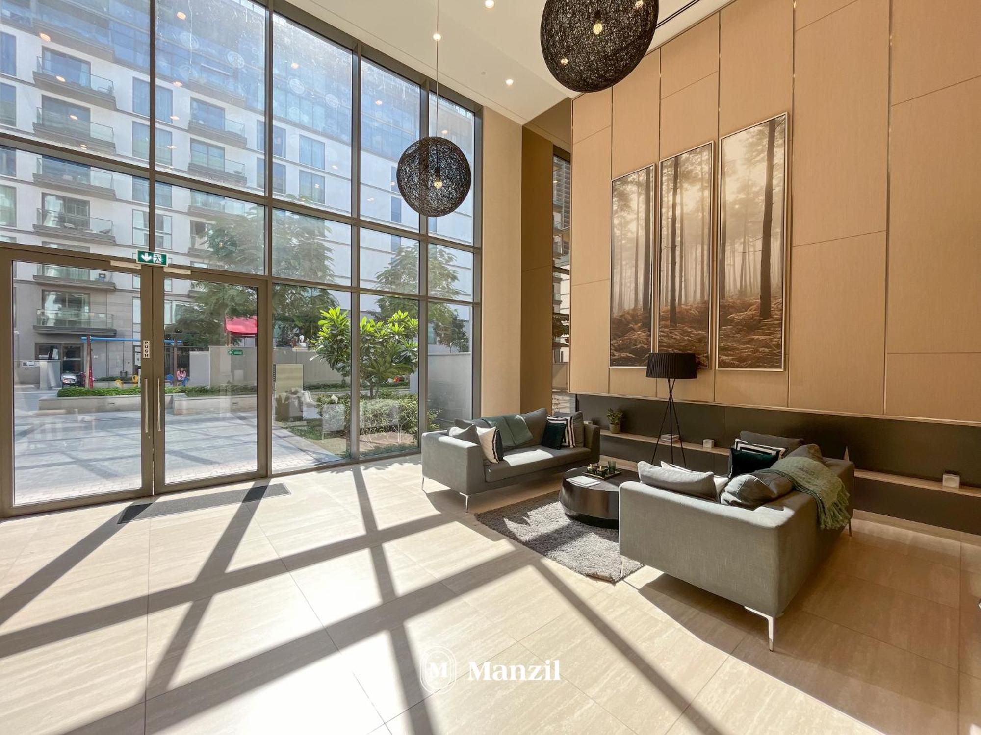 Manzil - 1br In Sobha Hartland With Pool View, Near Burj Khalifa And Mall Lägenhet