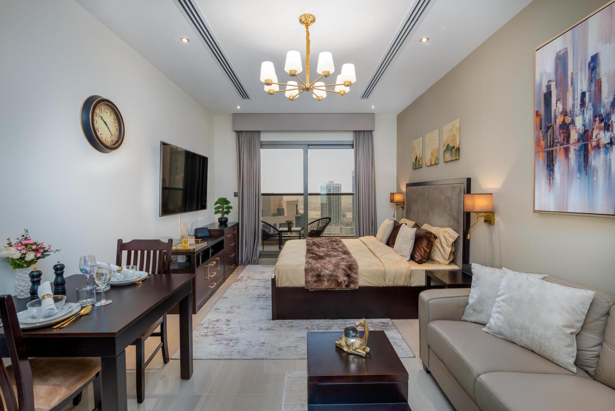 Lejlighed Modern Downtown Studio, Burj View From Pool