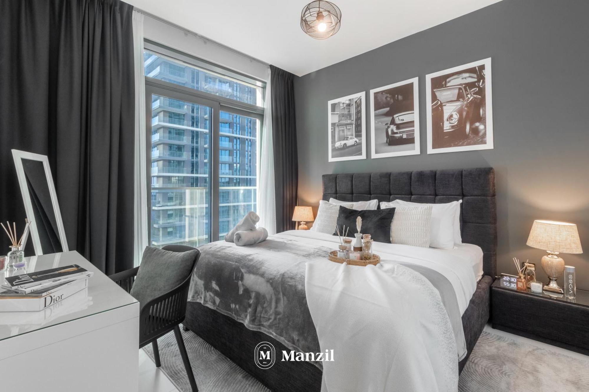 Lägenhet Manzil - 2br In Emaar Beach Front With Sea View *